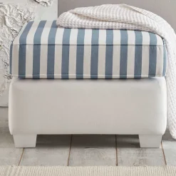 Quadratischer Polsterhocker gestreift - Ganbriassa^Wohnen Discount