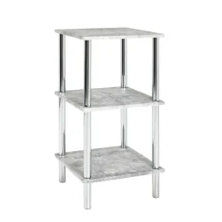 Wohnen Quadratisches Badregal Usavina mit Beton Dekor