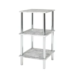 Wohnen Quadratisches Badregal Usavina mit Beton Dekor