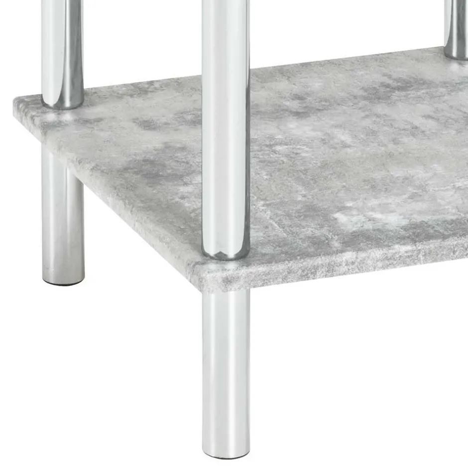 Wohnen Quadratisches Badregal Usavina mit Beton Dekor