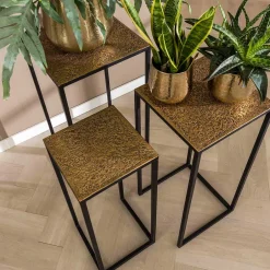 Quadratisches Blumensäulen Set - Christine (dreiteilig)^Wohnen