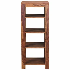 Wohnen Quadratisches Holzregal Hoslo mit fünf Ablagen