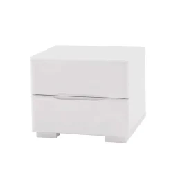 Wohnen Quadratsche Nachtkommode Flacono in Weiß