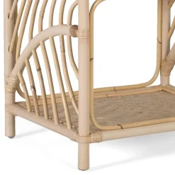 Rattan Nachtkommode mit zwei Ablagen - Robin^Wohnen