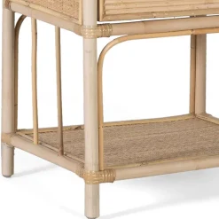 Rattan Nachtkonsole mit zwei Ablagen - Robin^Wohnen Clearance