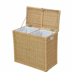 Wohnen Rattan Wäschetruhe Salzburg in Beige