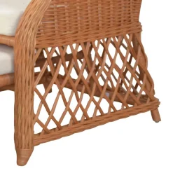 Rattanssessel Hawaii mit ausziehbarem Fußteil^Wohnen Discount