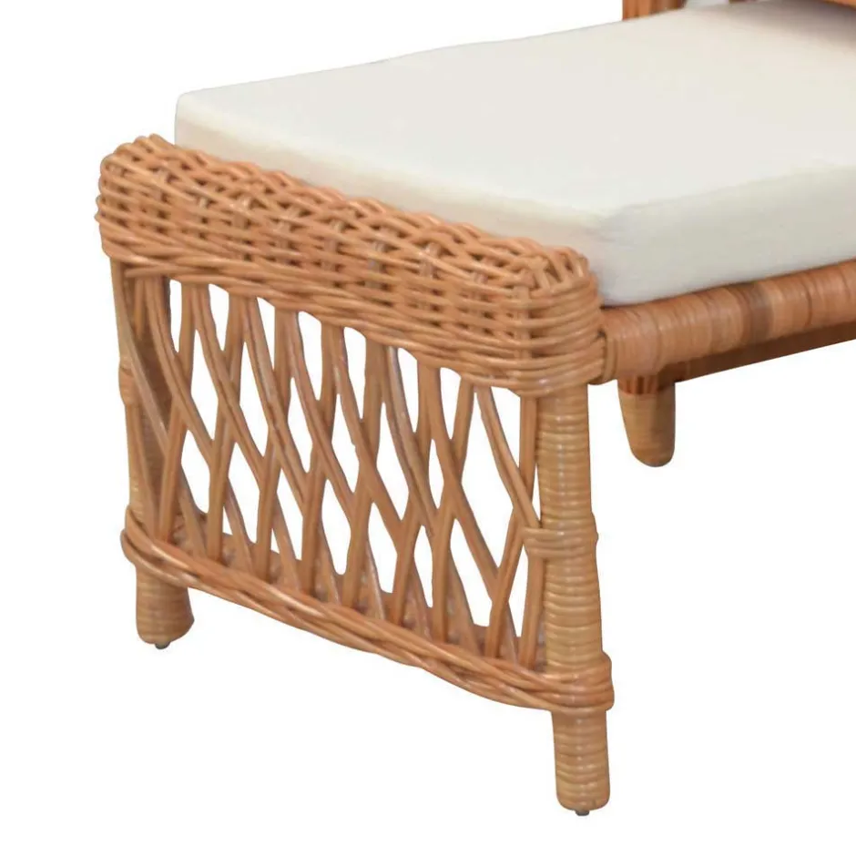 Rattanssessel Hawaii mit ausziehbarem Fußteil^Wohnen Discount