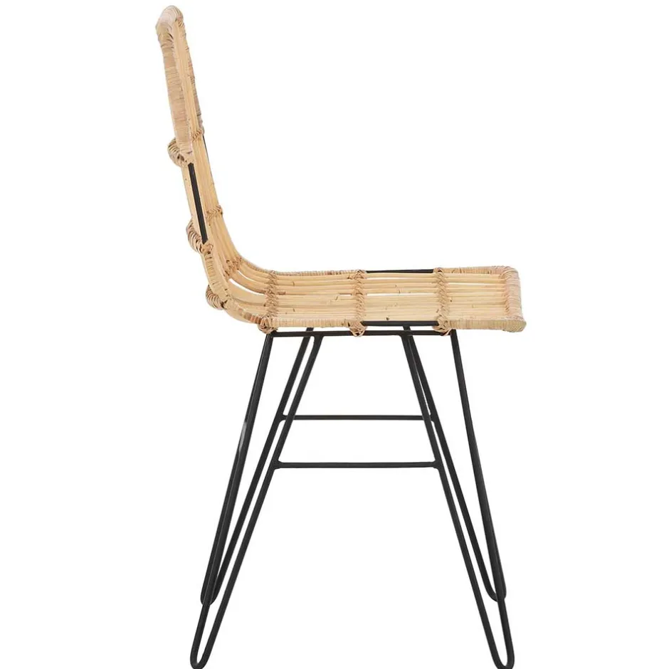 Rattanstuhl mit Geflecht Sitz - Lombardy (2er Set)^Wohnen Sale