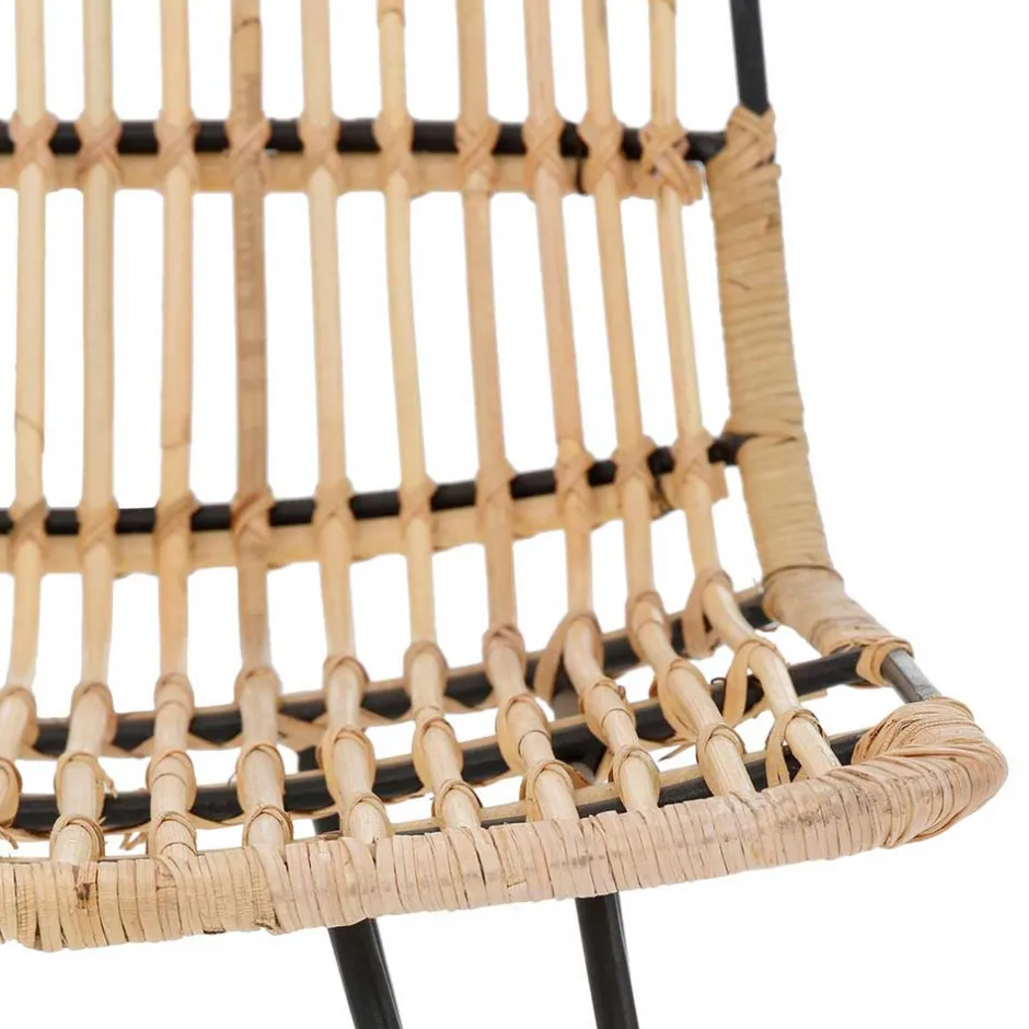 Rattanstuhl mit Geflecht Sitz - Lombardy (2er Set)^Wohnen Sale