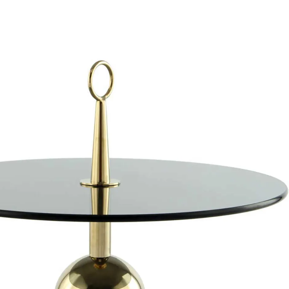 Wohnen Rauchglas-Beistelltisch mit Drei-Bein-Gestell - Zirova