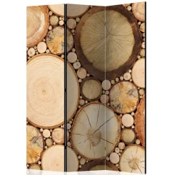 Raumteiler mit Fotodruck Baumscheiben - Siska^Wohnen Clearance