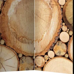 Raumteiler mit Fotodruck Baumscheiben - Siska^Wohnen Clearance