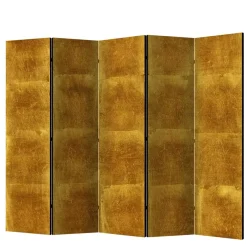 Raumtrenner Paravent in Goldfarben bedruckt - Nikolav^Wohnen Sale