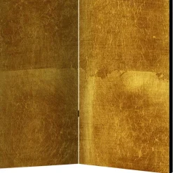 Raumtrenner Paravent in Goldfarben bedruckt - Nikolav^Wohnen Sale