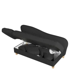 Recamiere in Schwarz und Buche - Mikana^Wohnen Hot