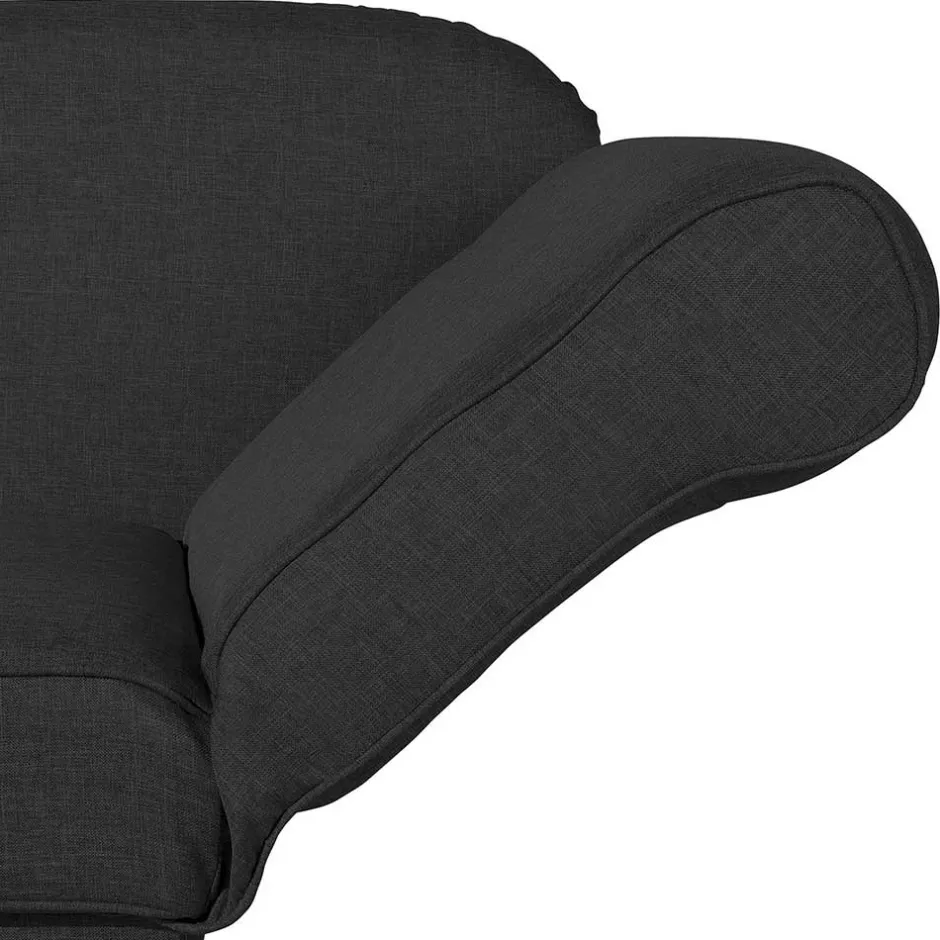 Recamiere in Schwarz und Buche - Mikana^Wohnen Hot