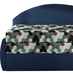 Recamiere mit Bettfunktion mit mehrfarbigem Wabenmuster - Reading^Wohnen