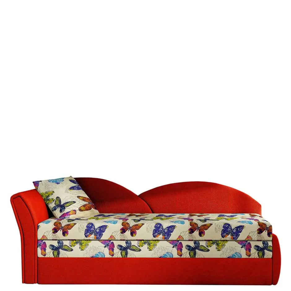 Recamiere mit bunten Schmetterlingen - Greyment^Wohnen Clearance