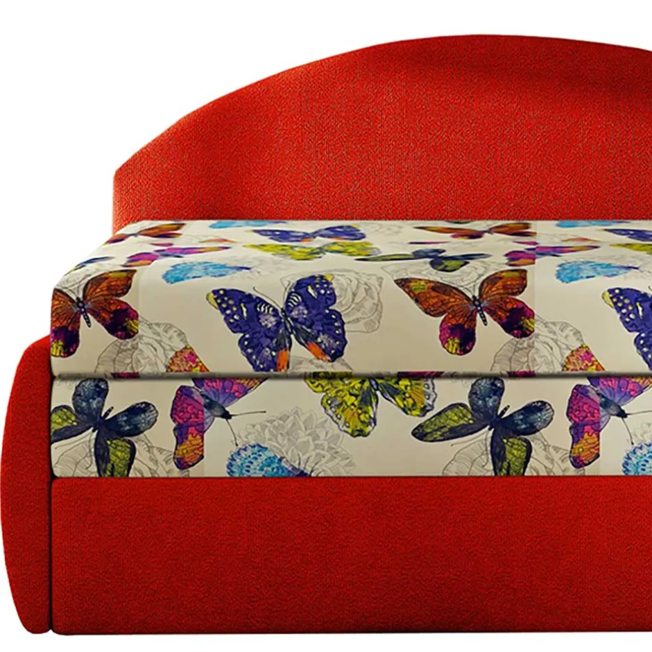 Recamiere mit bunten Schmetterlingen - Greyment^Wohnen Clearance