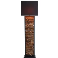 Rechteck Design Stehleuchte in Schwarz - Orthos^Wohnen Discount