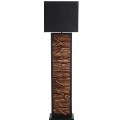 Rechteck Design Stehleuchte in Schwarz - Orthos^Wohnen Discount