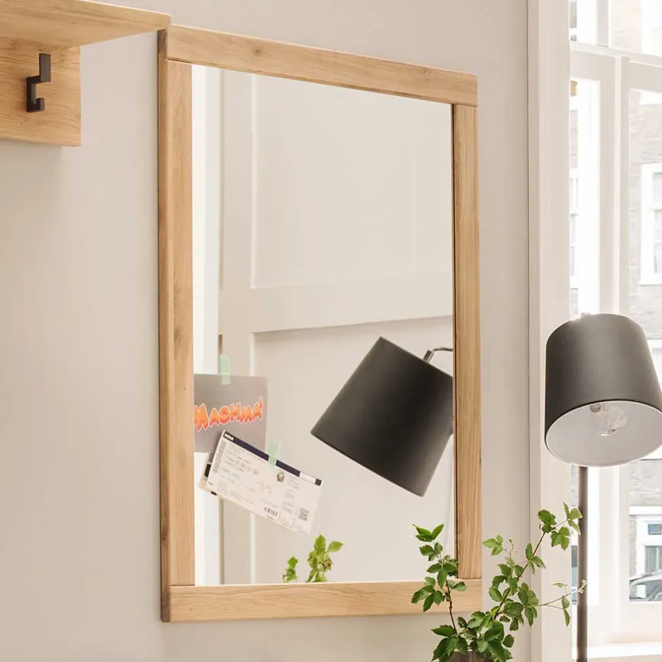 Rechteckiger Flurspiegel mit Holzrahmen - Dulciana^Wohnen