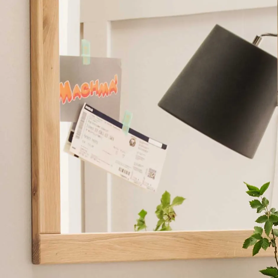 Rechteckiger Flurspiegel mit Holzrahmen - Dulciana^Wohnen