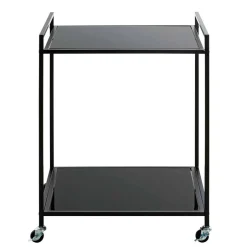 Rechteckiger Servierwagen aus Schwarzglas - Vanila^Wohnen Clearance