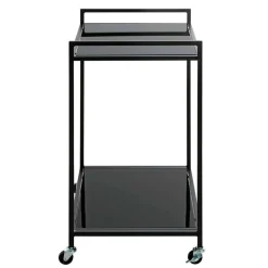 Rechteckiger Servierwagen aus Schwarzglas - Vanila^Wohnen Clearance