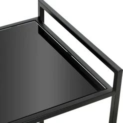 Rechteckiger Servierwagen aus Schwarzglas - Vanila^Wohnen Clearance