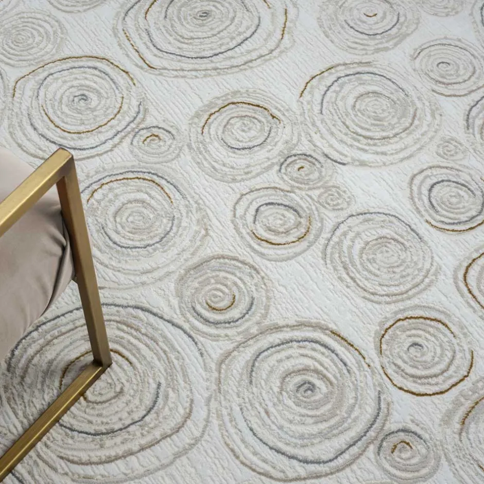 Wohnen Rechteckiger Teppich mit Spiral Muster - Pray