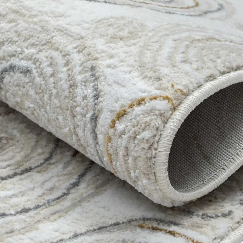 Wohnen Rechteckiger Teppich mit Spiral Muster - Pray