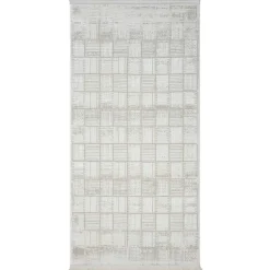 Wohnen Rechteckiger Teppich mit Kachelmuster - Pahat