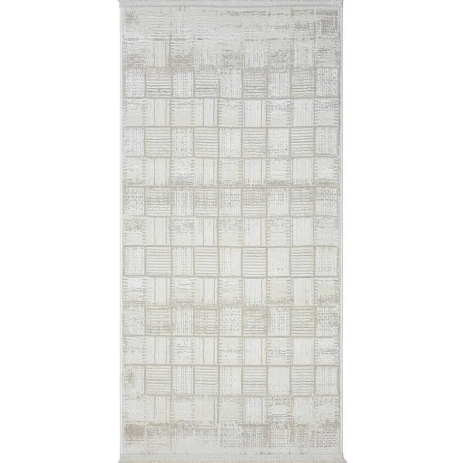 Wohnen Rechteckiger Teppich mit Kachelmuster - Pahat