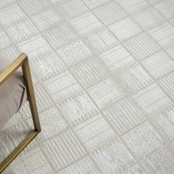 Wohnen Rechteckiger Teppich mit Kachelmuster - Pahat