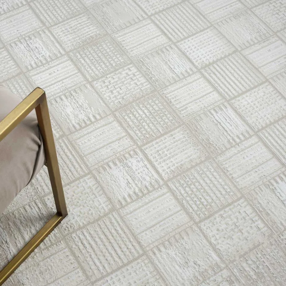 Wohnen Rechteckiger Teppich mit Kachelmuster - Pahat