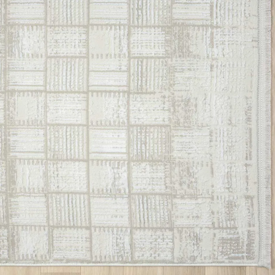 Wohnen Rechteckiger Teppich mit Kachelmuster - Pahat