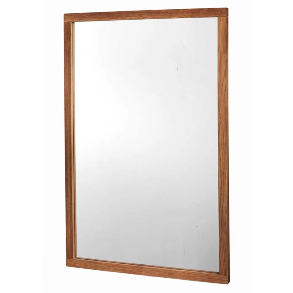 Rechteckiger Wand Spiegel in Eiche Optik - Helvana^Wohnen Discount