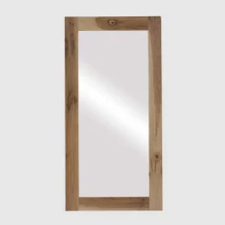 Rechteckiger Wandspiegel mit Holzrahmen - Alsbetas^Wohnen Discount