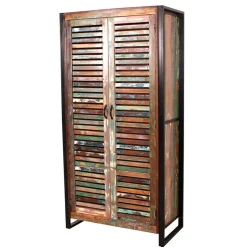 Wohnen Recyclingholz Flurmöbel im Shabby Chic - Vosbadus (fünfteilig)