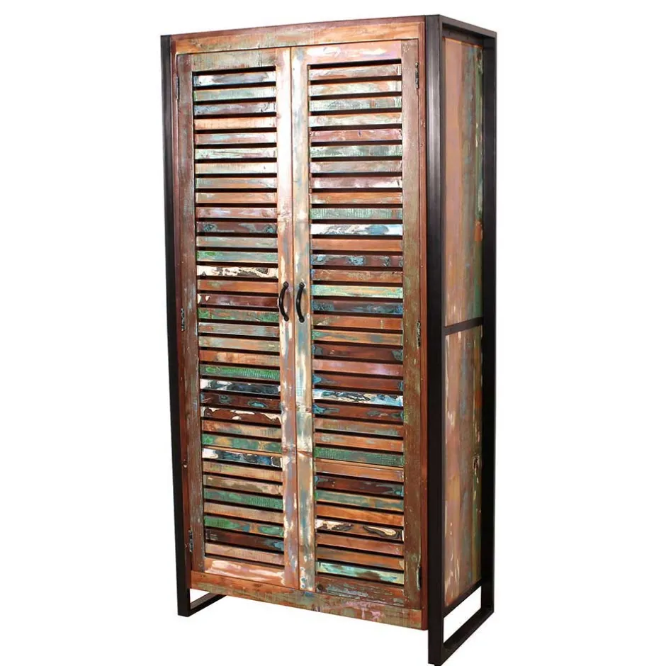 Wohnen Recyclingholz Flurmöbel im Shabby Chic - Vosbadus (fünfteilig)