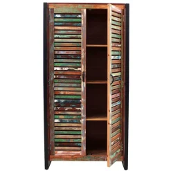 Wohnen Recyclingholz Flurmöbel im Shabby Chic - Vosbadus (fünfteilig)