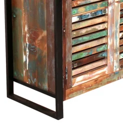 Wohnen Recyclingholz Flurmöbel im Shabby Chic - Vosbadus (fünfteilig)