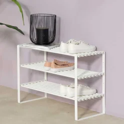 Wohnen Regal für Schuhe aus weißem Stahl - Torosma