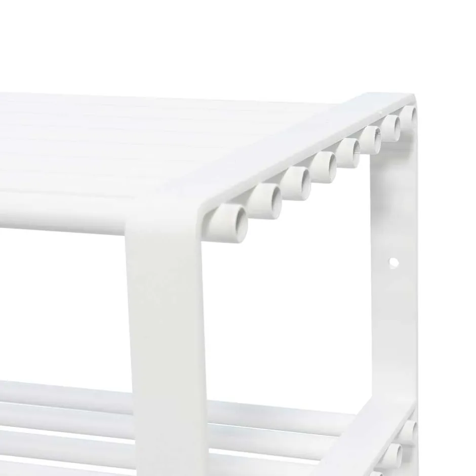 Wohnen Regal für Schuhe aus weißem Stahl - Torosma