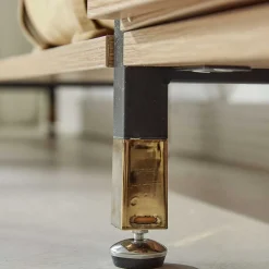 Wohnen Regal Garderobe aus Metall & MDF in Akazie Optik - Masiela