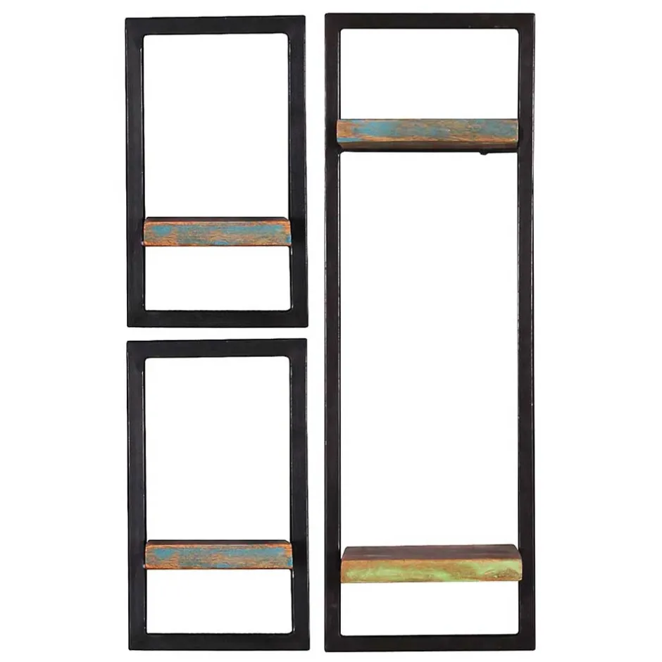 Wohnen Regal Kombi im Shabby Chic Stil - Jamaica (dreiteilig)