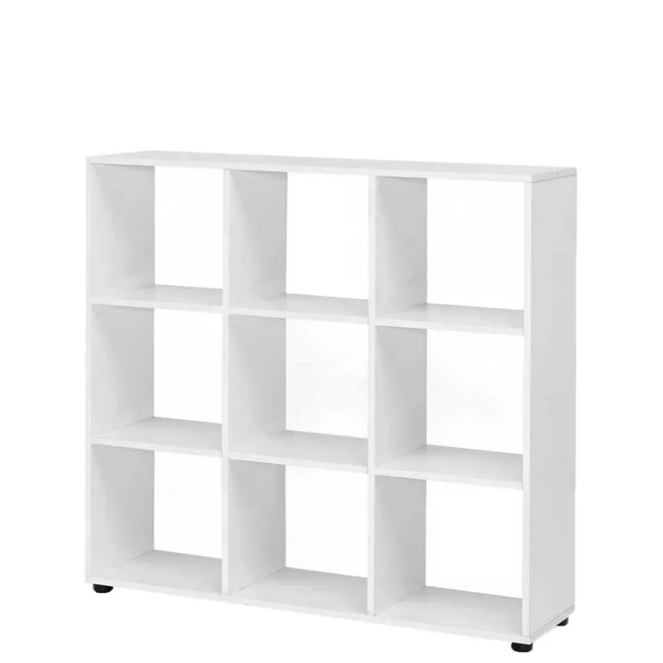 Regal mit 9 Fächern offen in Weiß Claas 108 x 104 cm^Wohnen