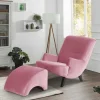 Relaxsessel in Rosa Samtvelours - Jily^Wohnen Outlet